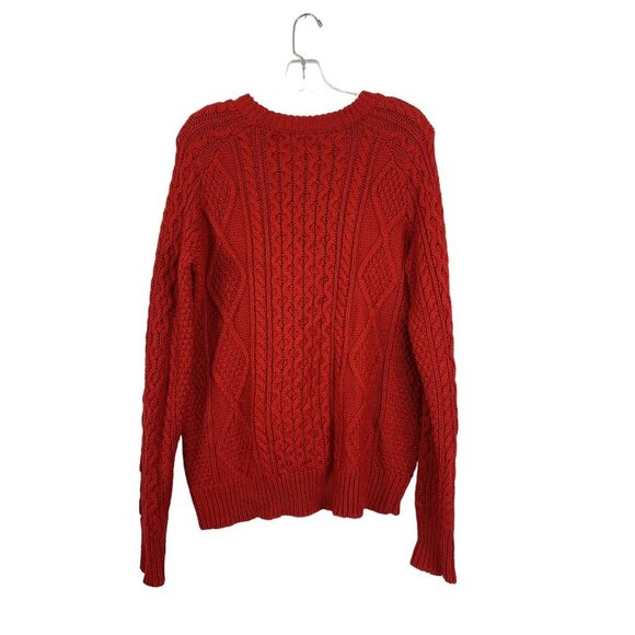 Merona Women's Cherry Red Chunky Pullover Sweater - Picture 2 of 7